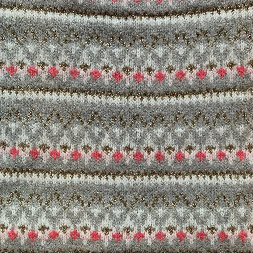 OshKosh B’gosh Girls Fair Isle Metallic Knit Sweater | Size 6